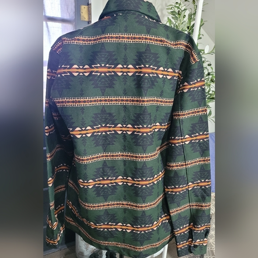 Nomad Men’s L Aztec Button Up Shacket / NEW - Picture 5 of 6